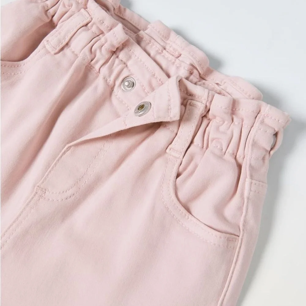 Zara Kids Paperbag Waist Pants Pink 2-3Y‎ New With Tags